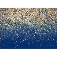 7x5ft Royal Blue Glitter Backdrop Birthday Backdrop Gold Spots Bokeh Backdrop Wedding Prom Graduatio