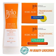 Belo Intensive Whitening Kojic + Tranexamic Acid Lotion Soap Set (New Packaging)