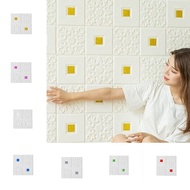 3D Tile Brick Wall Sticker Self-adhesive Foam Panel Wallpaper Bed Room Home Decoration Waterproof