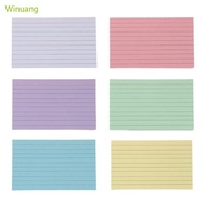 Winu 50 Pieces Colored Note Paper 3x5Inch Ruled Study Card Note Card Vocabulary Card
