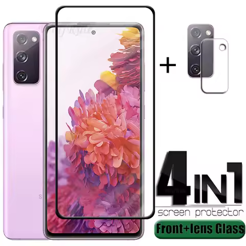 4-in-1 For Samsung Galaxy S20 FE Glass For Samsung S20 FE Tempered Glass 9H Screen Protector For Sam