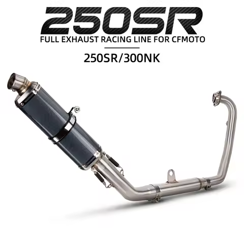 For CFMOTO 250SR 300SR NK250 NK300 Motorcycle Exhaust Full System Manifold T98 Muffler with DB Kille
