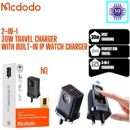 MCDODO 2-IN-1 30W TRAVEL CHARGER WITH BUILT-IN IP WATCH CHARGER