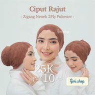 Grosir 10 Pcs Ciput Rajut Nenek - Kupluk Antem Nenek - Jilbab, Dalaman