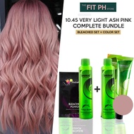 10.45 VERY LIGHT ASK PINK COMPLETE BUNDLE! Bremod Hair Color & Hair Bleaching Set