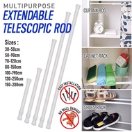Adjustable Curtain Rod / Extendable Shower Curtain Rod / Telescopic Poles Household Hanger Rods Ward