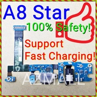 (15W Fast Charge) NEW ORI Charging Port FULL IC Board MIC Flex Ribbon Samsung Galaxy A8 Star /G885F 