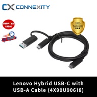 Lenovo Hybrid USB-C with USB-A Cable (1M) Lenovo USB C cable USB A Cable Lenovo USB C To USB A Cable