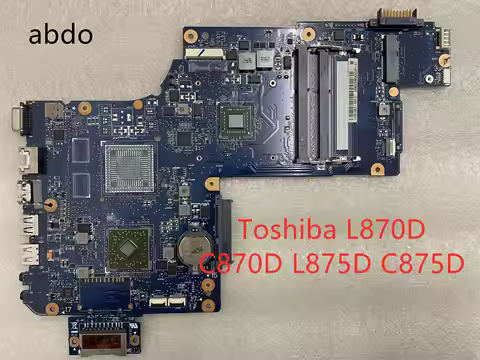 For Toshiba Satellite C870 L870 L875 C875 Laptop Motherboard with AMD CPU:em2000 DDR3 Test ok 100% o