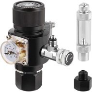 FZONE Aquarium CO2 Regulator Mini Series V3.0 Dual Stage with DC Solenoid and Bubble Counter Check V