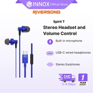 Riversong Spirit T Wired Earphones Type C Stereo Sound