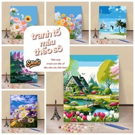 Binh Duong factory--32*40/40*50--Sawg-frame-number painting -color by number painting-digit painting