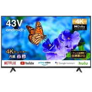 TCL 43V型 4K液晶テレビ Amazon Prime Video対応 スマートテレビ 43P615 (Android TV) 4Kチュ