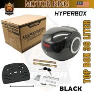 HYPERBOX TOP BOX ALIEN 36 LITER WATERPROOF MOTOR BOX FOR MOTORCYCLE