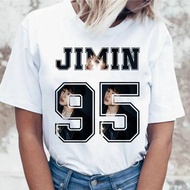 JIN SUGA J HOPE Women JIMIN V JUNGKOOK Top Kpop T Shirt Korean Pop Music Group Short Sleeve Shirt Fu