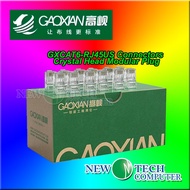 GAOXIAN GXCAT6-RJ45US Crystal Head Modular Plug Connector for Network LAN RJ45 Cat 6 Cat6 Cap
