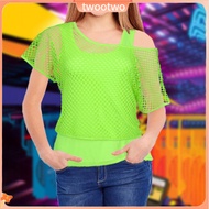 Retro 80's Fashion Set - Cropped Top & Racerback Vest | Trendy Outfit Pieces for Women