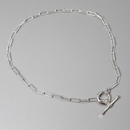 【SWS飾品】俐落時尚OT扣粗鍊 ‧ 純銀項鍊