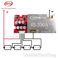 BMS DJ 4S Protection Circuit 3.2V 200A 400A With Active Balance 4S 5A Protection Against Short, Over