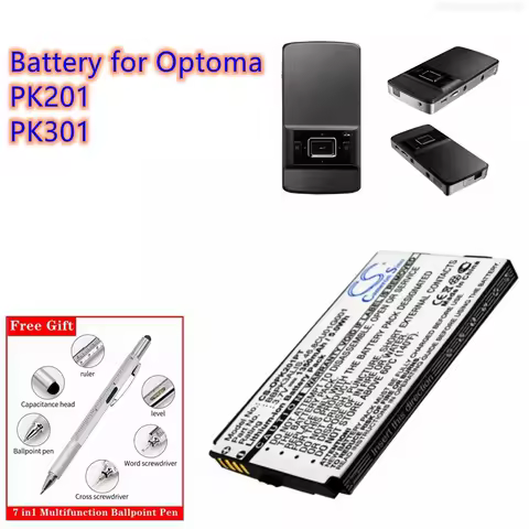 Projector Battery 3.7V/1350mAh BBPK3ALIS, 46.8CU01G001 for Optoma PK201, PK301
