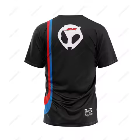 Summer For BMW S1000 RR Motorcycle Motorrad Team Motorsport Superbike Racing Black T-Shirt Men's Sho