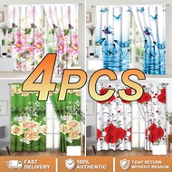 4PCS Curtain For Window 100x210cm Door Curtain Kurtina Sa Bintana Curtains Window Curtain