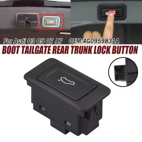 Car Accessories For AUDI A4 B8 A6 C7 A7 A8 D3 D4 Q3 Q5 Q7 Electric Power Trunk Lock Button Switch 4G