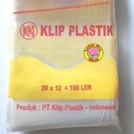 Plastic clip bag size 20 x 12 clip brand 20x12