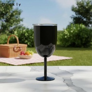 [Dickly] Stemmed Vino Cup Stainless Steel Vacuum Insulated Vino Cup White