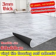 50 years of use 3D vinyl Floor sticker Marble 60x60cm self adhesive PVC tiles Floor stickers 3mm thickTiles free tape Waterproof Self Adhesive Flooring Peel For Home and Office Floor Decoration modern vinyl tiles For Flooring High Quality Removable