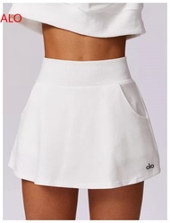 ALO】® Alo Usa High-Intensity Sports Tennis Skirt Anti-Exposure A-Line Skirt Summer High-Intensity Sp