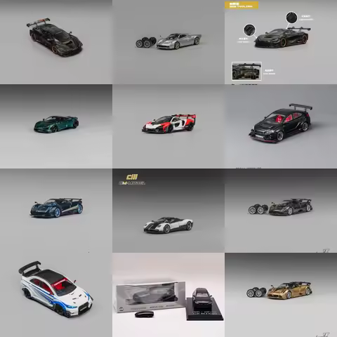 CM 1:64 Senna GTR /720S GT3/Huayra/RS6 c7/WRX STI alloy car model