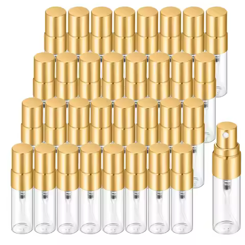 30/50/100pcs 2ml/3ml/5ml/10ml Glass Refillable Perfume Bottle Empty Spray Bottle Atomizer Perfume Bo