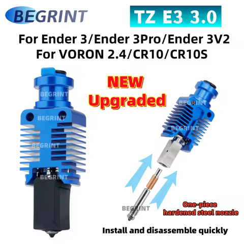 New Upgrade TZ-E3 3.0 Hotend Kit For Ender 3/CR10/VORON 2.4 Hight Speed Print Head Hi-End Extruder J