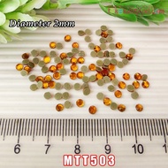 Mtt503 Hotfix 2mm Diameter Stick-On Mote/ Light Brown 1 Pack Contains 4g