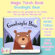 Magic Torch Book Goodnight Bear / Lion / Frog / cat (use the magic torch to help finding their frien