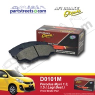 Olymas Front Brake Pad - Perodua Myvi 1.3/1.5 - D0101M (1set)