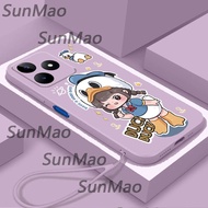 เคส Realme c53 Realme C51 Realme Note 50 ปกการ์ตูนสาว CHA30