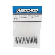Team Associated 13mm Rear Shock Spring (Yellow/2.3lbs) (61mm) ASC91951