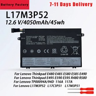 NEW L17M3P52 New Laptop battery for Lenovo Thinkpad E480 E490 L17C3P51 L17L3P51 L17M3P51 01AV445 01A