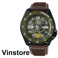 [Vinstore] Seiko 5 SRPF21 Automatic Limited Edition Guile Street Fighter Camouflage Brown Leather Strap Men Watch SRPF21K SRPF21K1