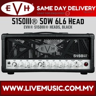 EVH 5150 III 50W 6L6 Guitar Amplifier Head, Black/Ivory