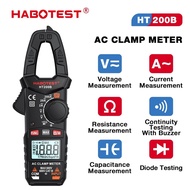 HABOTEST HT200A/B/D AC DC Current 200A Clamp Meter Multimeter Voltage Tester Measure Capac