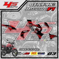 03 BYSON FI STRIPING STICKER - BYSON FI STRIPING STICKER WOLF MOTIF