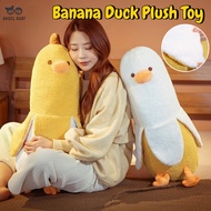 Banana Duck Plush Pillow 50CM Duck Stuffed Animal Plush Pillow Banana Hugging Pillow Birthday Gift