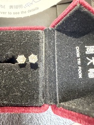 周大福 Forevermark 鑽石耳環