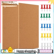 Cork Board Bulletin Board, Small Rectangular Pin Board for Wall, Self-Adhesive Cork Board for , Scho