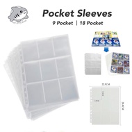 Card Sleeve 9 Pocket  18 Pocket album  toploader /kpop / pokemon / yugioh/ mtg/ vanguard /boboiboy/D