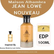 น้ำหอม Jean lowe nouveau by Maison Alhambra ขนาด 100 ml ติดทนนาน ของเเท้100% น้ำเข้าจาก UAE