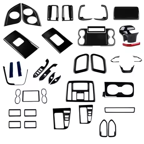 RHD For Toyota Voxy 90 Series 2021 2022 2023 ABS Black Glossy Window Button Gear Shift Panle Instrum